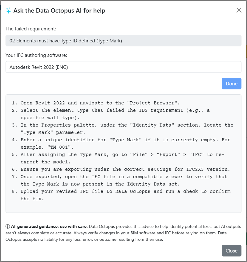 AI Fix screen image from Data Octopus